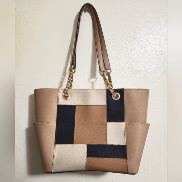 Calvin Klein Patchwork Large Tote Bag - Picture 2 of 6